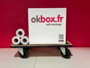 okbox garde meuble Le Mans Sud box stockage Chariot de manutention